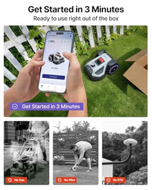 ANTHBOT M5 LIDAR Robotic Lawn Mowers, 1/8 Acre Wire-Free Dual Vision