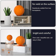 mirror finish garden ball,gazing balls, Garden Gazing Ball,Orange Gazing Ball,Stainless Steel Hollow Ball,Reflective Smooth Sphere for Garden Ornament,Size Optional (Color : Orange) ( Color : Orange