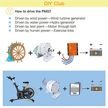 AISINILALAO 24v, 14000W 3 Phase Permanent Alternator Wind Power Generator Kit for Home, 12V 24V 48V 220V Permanent Magnet Electric Motor Generator(with Base)