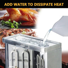 Barbecue Stove,Vertical Rotisserie,Grill Machine, Electric Vertical Kebab Gyro Grill Machine, Rotisserie Broiler Machine with 2 Heating Tubes and Meat Catch Pan,Electric
