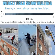 SICWEDIM Roof Heat Metal Panel for Ice Dams,Snow Melting Heat Mats for Roof and Gutters,Solar Panel Heated Roof De-Icing Kit,Self-Regulating Heated Roof (360cm/11.8ft)