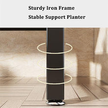 2 Tier Stair Style Large Metal Plant Stand Garden Display Shelf Modern Flower Pot Holder Storage Organizer Rack For Indoor Home Outdoor Patio Balcony Yard Practical Flower Rack (Black Rectangle