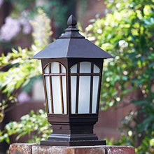SyLaBy Column Head Lamp, Waterproof Outdoor Door Pillar Lamp Creative Outdoor Courtyard Garden