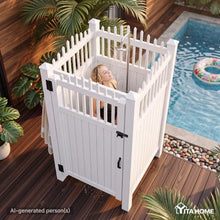 YITAHOME 81" H x46 W x 46" L Outdoor Shower Enclosure(X-Pattern)