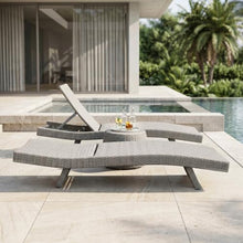 Seeheool Luxury Comfort Outdoor Chaise Lounger Set of 2 Premium Adjustable Gray Resin Wicker Patio Furniture Sunbathing Poolside Seating