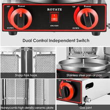 JYXYXSCP Rotating Rotisserie Oven,Vertical Doner Kebab Grill Machine,Meat Catch Pan,Gas Fuel Equipment,for Commercial and Home Kitchen (Black L)
