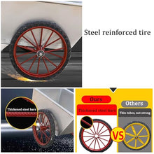 ELUKHT Heavy-Duty Garden Cart with Thickened Stainless Steel Wheels Versatile Utility Wagon for Gardening Beach Shopping Camping & Sports Transport