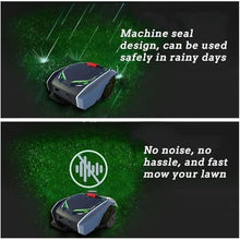 KUYBTU Automatic Intelligence Lawn Mower, App Control Garden Robot Mower, Path Planning, Automatic Charging/Automatic Obstacle Avoidance, for Lawns/Gardens of 1500㎡,Grey-Black
