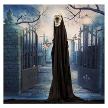 ASDJKL Holiday Decoration 70-in The Howling Reaper, Halloween Animatronic for Indoor or Covered Outdoor Halloween Decorations, Battery Operated Props Halloween Decorations