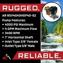The ROP Shop OEM AR 1" Shaft 4000 PSI Pressure Washer Pump for Campbell Hausfeld PCH3600GRC