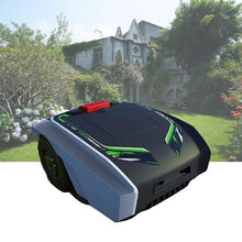 Kindevieft Automatic Robotic Lawn Mower, Robot Lawnmower for Lawns up to 1500㎡ with 25% Slope, Satellite Navigation Lawn Mower Robot for Large Lawns, Ultra Quiet,Black