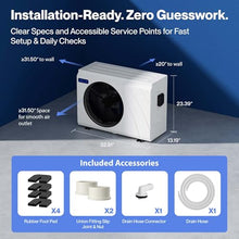 Della Omi Edge 38,500 BTU Inverter Pool Heat Pump up to 13,000 Gallons