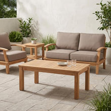 Hives & Honey Pavilion Outdoor Teak Coffee Table, Solid Grade-A Teak Wood, Weather-Resistant Patio Table for Deck, Garden, Poolside
