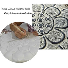 Retro Outdoor Stepping Stone, Creative Lotus Shape Decorative Stone For Garden Relief Carved Patterns Three-dimensional Fullness Lawn Paving Tiles Outdoor Courtyard Path Stone ( Color : 3PCS , Size :