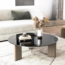 GPNVNHWQL Round Tempered Glass Table Top, 18-40inch, Black Glass Table Top, For Coffee Table, side Table, Dining Table, Countertop Protect(40"(100cm))