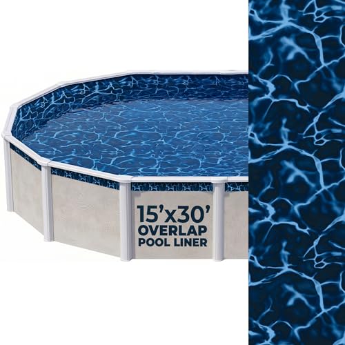 Blue Wave Evening Bay 15x30 ft Oval Pool Liner for Above Ground Pools