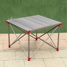 AFPSDLFJDLS Outdoor Folding Table Chair Camping Aluminium Alloy Picnic Waterproof Desk for