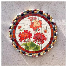 GZHERVICES 5PCS - 3D Wall Art Decor, Decorative Stone for Garden, Outdoor Wall Decorations, Garden Décor Footstone, Ceramic Mosaic Stepping Stone, Wall Sculptures Wall Hanging Art