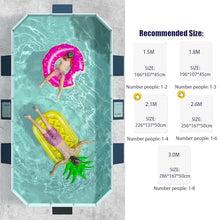 Swimming Pool Foldable Ducks Small Camping Pools Rectangle Outdoor Bathing Tubs,2.6m