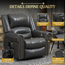 HTERWQEA Large Dual Motor Lay-Flat Power Lift Recliner with Massage, Heat