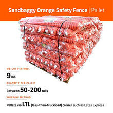Sandbaggy 4 Ft x 100 Ft Orange Safety Barrier Fence - Plastic Snow Fence for Crowd Control & Construction (100 Rolls)