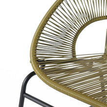 Spollowe Outdoor Wicker Love Seat – All-Weather PE Rattan & Iron Frame – Green Patio Loveseat for Garden Balcony Porch – Casual Modern 2-Seater