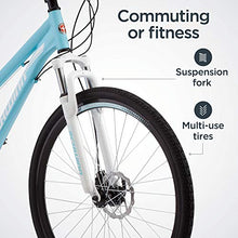 Schwinn GTX 2.0 Comfort Adult Hybrid Bike Light Blue