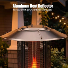 Tangkula Propane Patio Heater with Wheels, Easy Ignition, 34,000 BTU