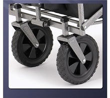 Trolley Cart Collapsible Utility Wagon Carts Large Capacity Beach Folding Wagon with All-Terrain Wheels Outdoor Camping Camping Cart Garden Wagon