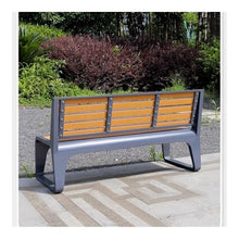 LUYOUBOZHU Patio Benches Waterproof WPC Park Bench for Outdoor Patio, Garden & Plaza Seating(Yellow)