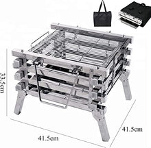NEWCES Safety Certification Multi-Purpose Barbeque Grill Charcoal Barbecues BBQ Grill Stainless Steel BBQ Grill Rack Outdoor Smoker BBQ Grill for Camping Bonfire/Yard Heating/Barbecue
