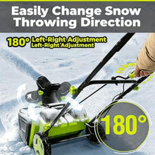 RUUCAJLI Cordless Electric Snow Blower, 40V Compact Push Snow Thrower with 180° Chute, Dual Battery & LED Lights