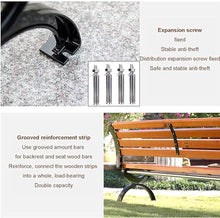 ERoomQ Outdoor GThe Bench,Outdoor GThe Patio Bench, Can Load 400kg seat with backrest, Anticorrosive Solid Wood Outdoor Long Benches and Chairs (1.5m Without backrest)