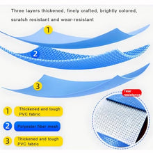 Zfmnoyev Canvas Fish Pond Pool, Round Portable Water Storage Tank, Large Collapsible Outdoors Swimming Pool with Steel Bracket, Easy to Install, for Breeding (Color : Blue, Size : 1.8x1.2m-3050L)