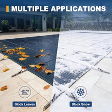 Pool Safety Cover Fits 25x45ft Rectangle Inground Pools, Triple-Stitched for Maximum Strength,Heavy-Duty Mesh for Heavy Snow & High Wind, All Seasons Pool Cover for Home & Hotel (Blue Mesh, 25x45ft)