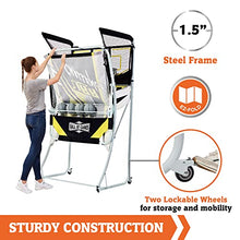 Hall of Games Xtra Long Shot EZ-Fold Premium Arcade Basketball Game Black/Yellow/White