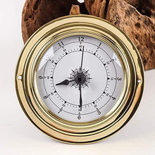 ZLyXZQG Glass Barometer，Outdoor Temperature Gauge， Traditional Barometer Thermometer Hygrometer Kit Accessory Brass Case 98mm Measuring Tools, 4Pcs Weather Station Set, Weather Monitoring Instrument