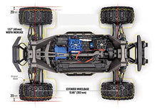 Traxxas Maxx Wide 1:10 RC Monster Truck 4WD RTR Rock N Roll