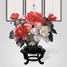 LSHAOBO Simulation Tree Artificial Bonsai Tree Fake Plant Decoration Jade Peony Bonsai New Chinese Zen Bonsai Home Office Decoration