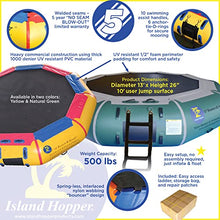Island Hopper 13' Bounce N Splash Padded Water Bouncer Yellow