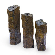Aquascape Mongolian Basalt Stone Fountain Columns Set of 3 Natural