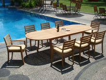 WholesaleTeakFurniture Qty 4 - Travota Stacking Dining Captain Arm Chair - Outdoor Patio Grade-A Teak Wood #WFDCARTV4
