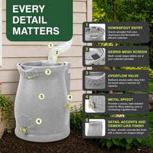 Good Ideas Rain Wizard Urn Shaped Water Collection Barrel 50 Gallon, 3 Pack