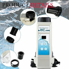 Electronic Salt Chlorine Generator - Produces 8-20g Chlorine/Hour, Water Level & Temperature Protection, Easy 15-Minute Installation