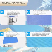 UHRLGHS Pool Diving Board Heavy Duty Jump Stand with Stainless Steel Base for Stadiums Indoor Outdoor Competition Professional Swimming Starting Platform,tandardedition