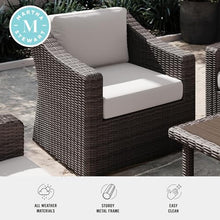 Martha Stewart Bedford Indoor/Outdoor Patio Accent Chair, Brown