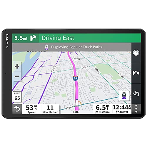 Garmin dezl OTR1000 10'' GPS Truck Navigator Bundle with 2YR Enhanced Protection Black (Renewed)
