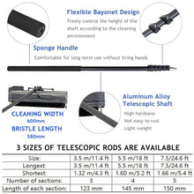 DHXIAMZ Solar Panel Cleaning Kit - Telescopic Pole & Rolling Brush for Efficient Solar Panel & Window Maintenance - Easy to Use, Streak-Free Shine, & Lightweight