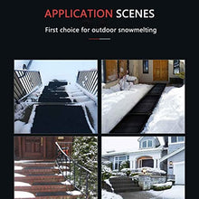 iumLeap Heated Snow Melting Mats for Entrances -Snow Melting Mats Outdoor Steps- Non-Slip Snow Melting Mats for Winter Snow Removal -110V Snow and Ice Melt Products(1pcs-50x400cm/(20x158in))