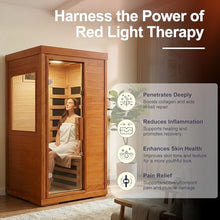 CedarLuma Canadian Hemlock Far Infrared Sauna, Fast Heat-Up, 1-Person